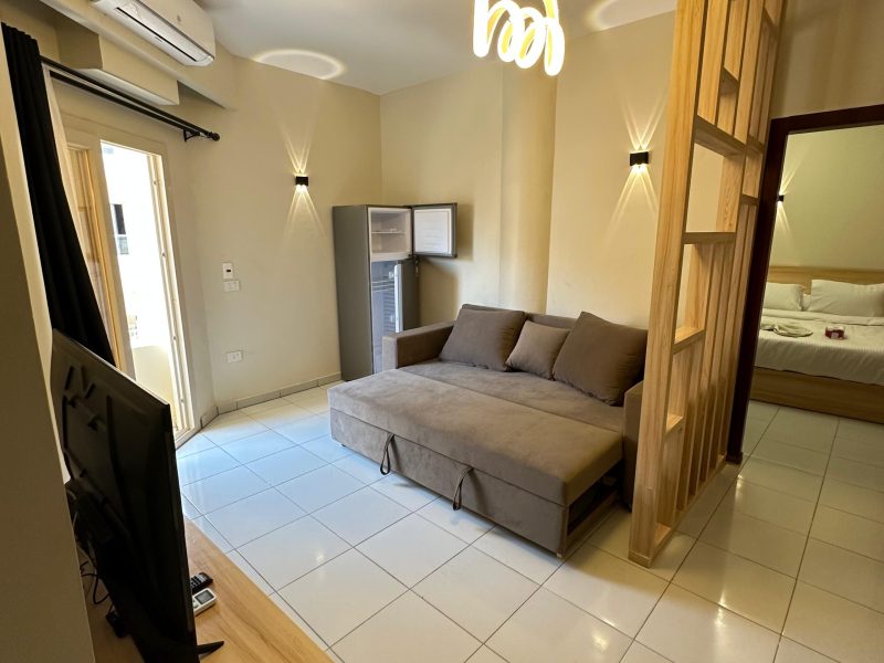 One-bedroom apartment with sea view at Downtown Keys Hurghada overlooking the Red Sea