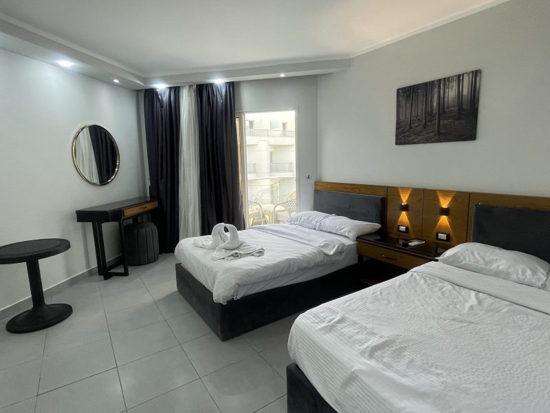 One bedroom apartment at Scandic Resort Hurghada with modern design and pool&sea view