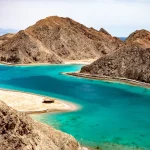 Sharm El Sheikh beaches and Red Sea resorts during a sunny day