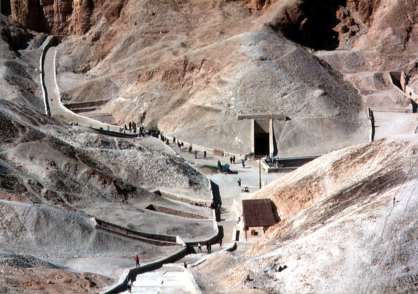 Valley of the Kings royal tombs in Luxor, ancient Egyptian burial site
