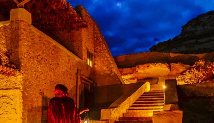 Hidden Egypt Adventures exploring a remote temple and desert landscape in Egypt