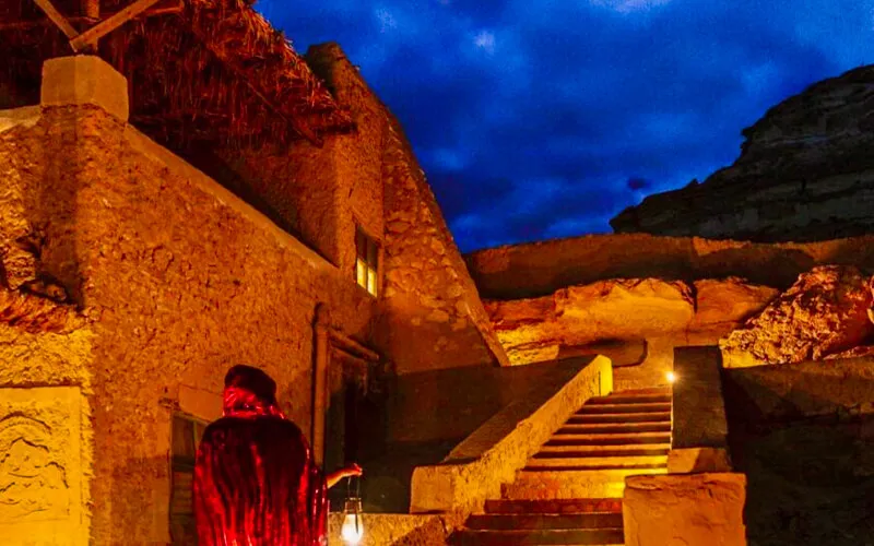 Hidden Egypt Adventures exploring a remote temple and desert landscape in Egypt