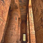 Ancient Egypt civilization with pyramids, temples, and hieroglyphs