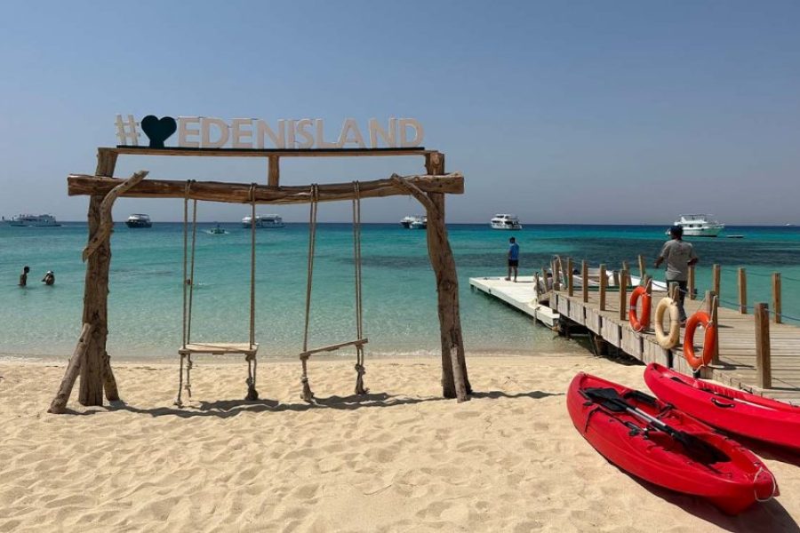 NEW EDEN Island Hurghada – Red Sea snorkeling and beach adventure