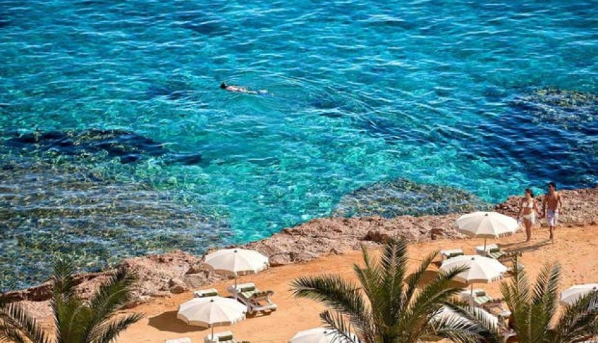 Beach Tourism in Hurghada featuring Red Sea crystal waters, sandy beaches, and luxury seaside resorts