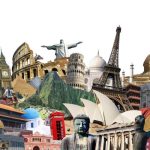 Traveler exploring cultural tourism experiences, enjoying local traditions, art, and heritage.