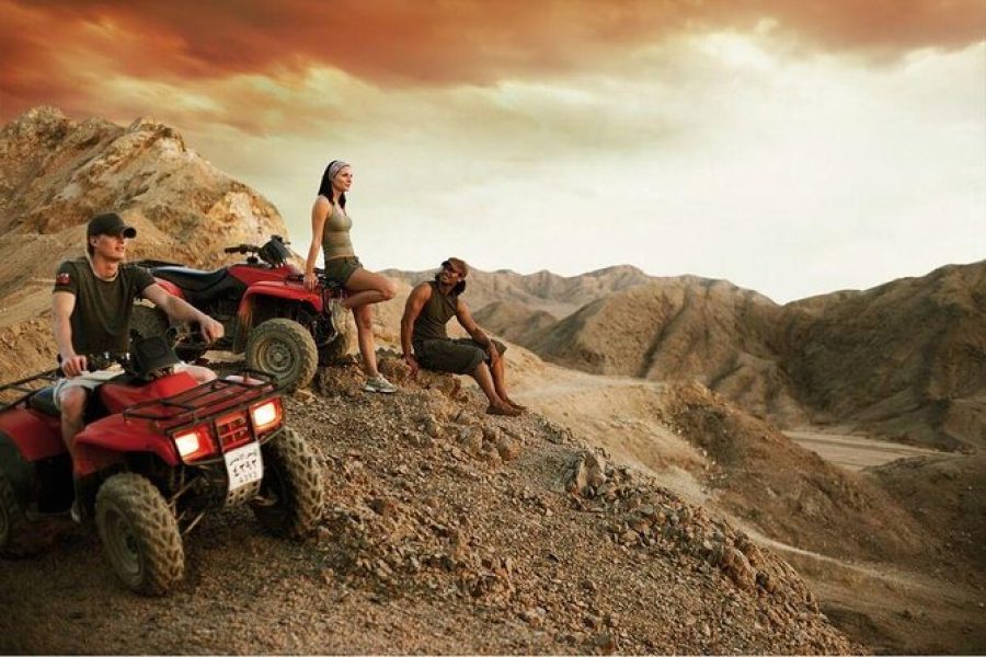 Moto and Dinner and Show VIP Hurghada 50KM quad biking desert adventure