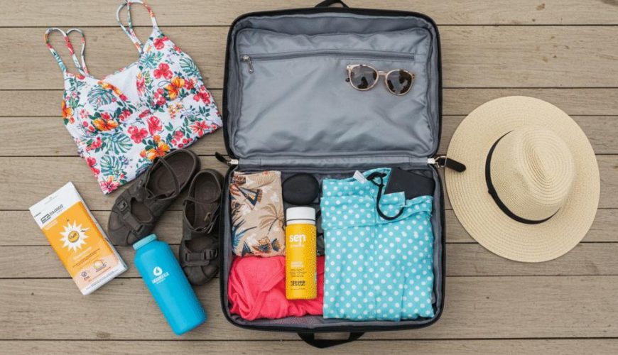 What to pack for Hurghada with beachwear, travel essentials and summer clothing