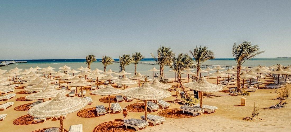 Hurghada in winter with sunny beaches and the Red Sea coastline