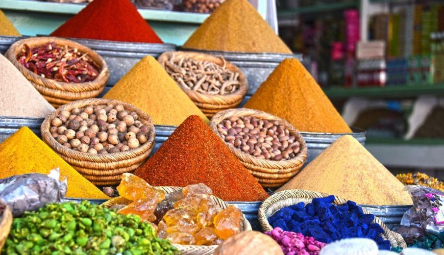 Shopping in Hurghada at a local Egyptian market with souvenirs and handicrafts