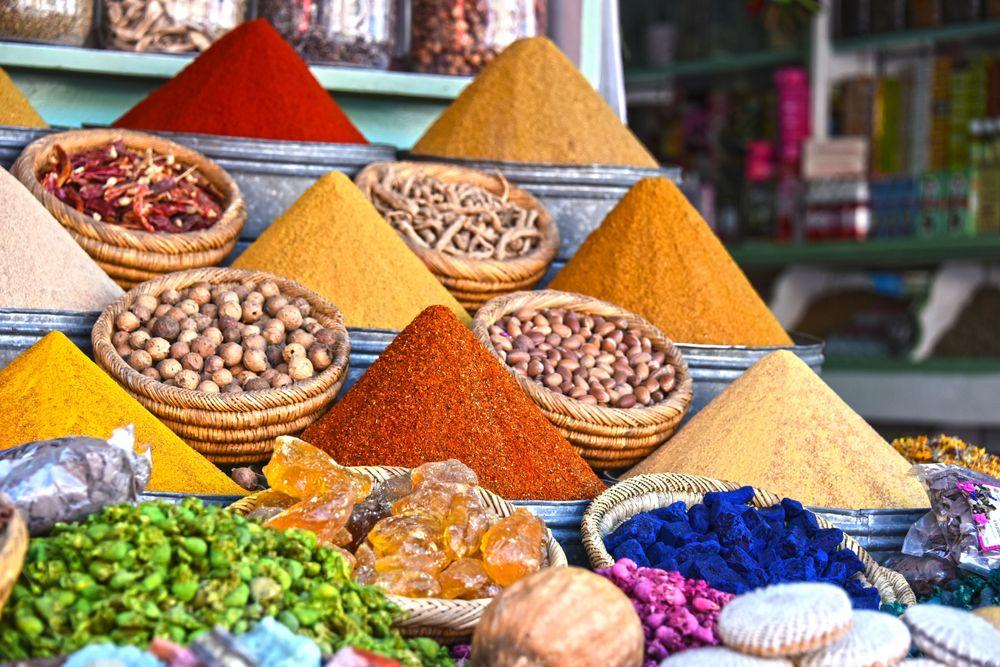 Shopping in Hurghada at a local Egyptian market with souvenirs and handicrafts
