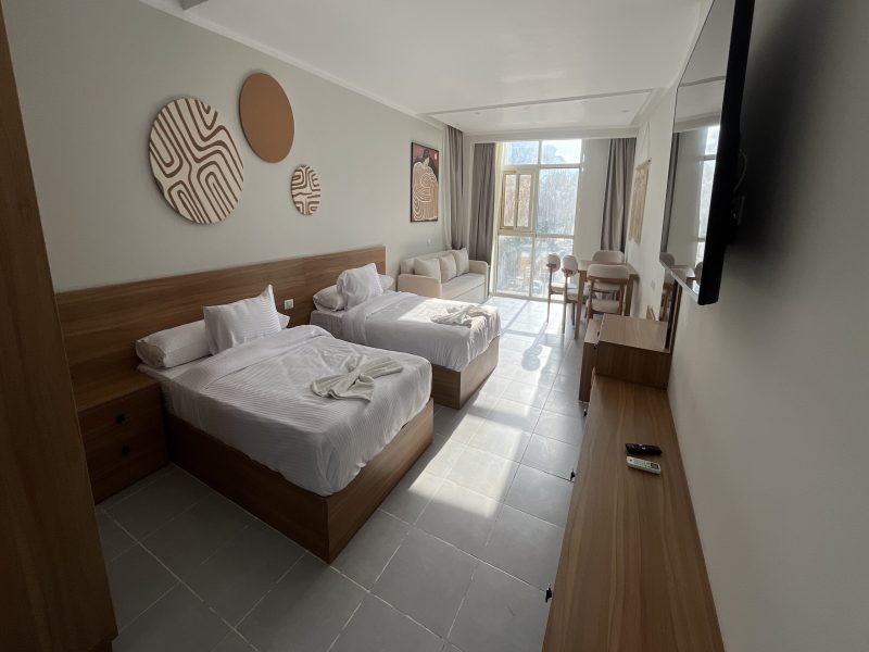 Scandic Twin Studio with Sofa Bed & Street View – 5th Floor