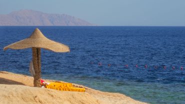 Visitors enjoying a day at Sharm El Naga by the Red Sea, with snorkeling, beach relaxation, and an open-buffet lunch.